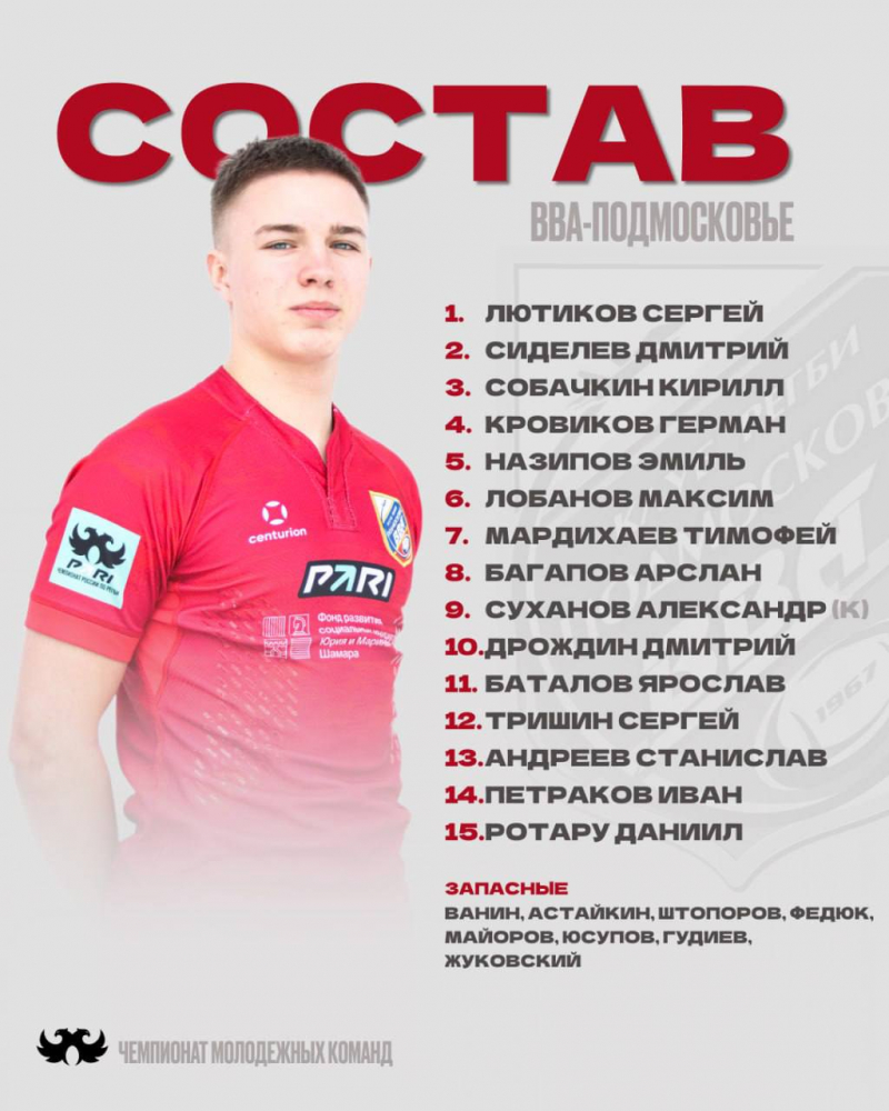 Состав команды &laquo;ВВА-Подмосковье-м&raquo;