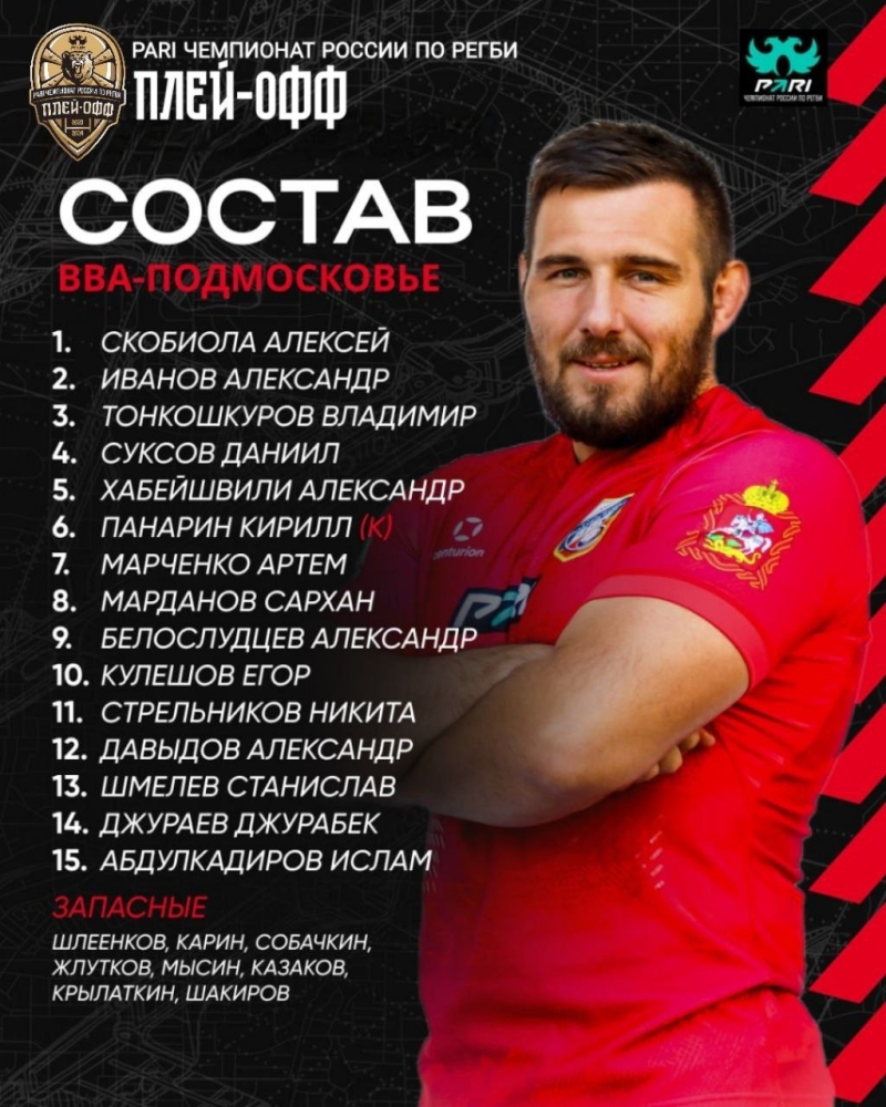 Состав команды &laquo;ВВА-Подмосковье&raquo;