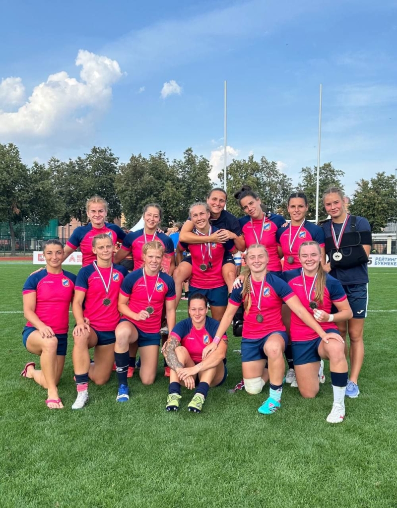 Женская команда  &laquo;ВВА-Подмосковье&raquo; - серебряный призёр Кубка России по регби-7