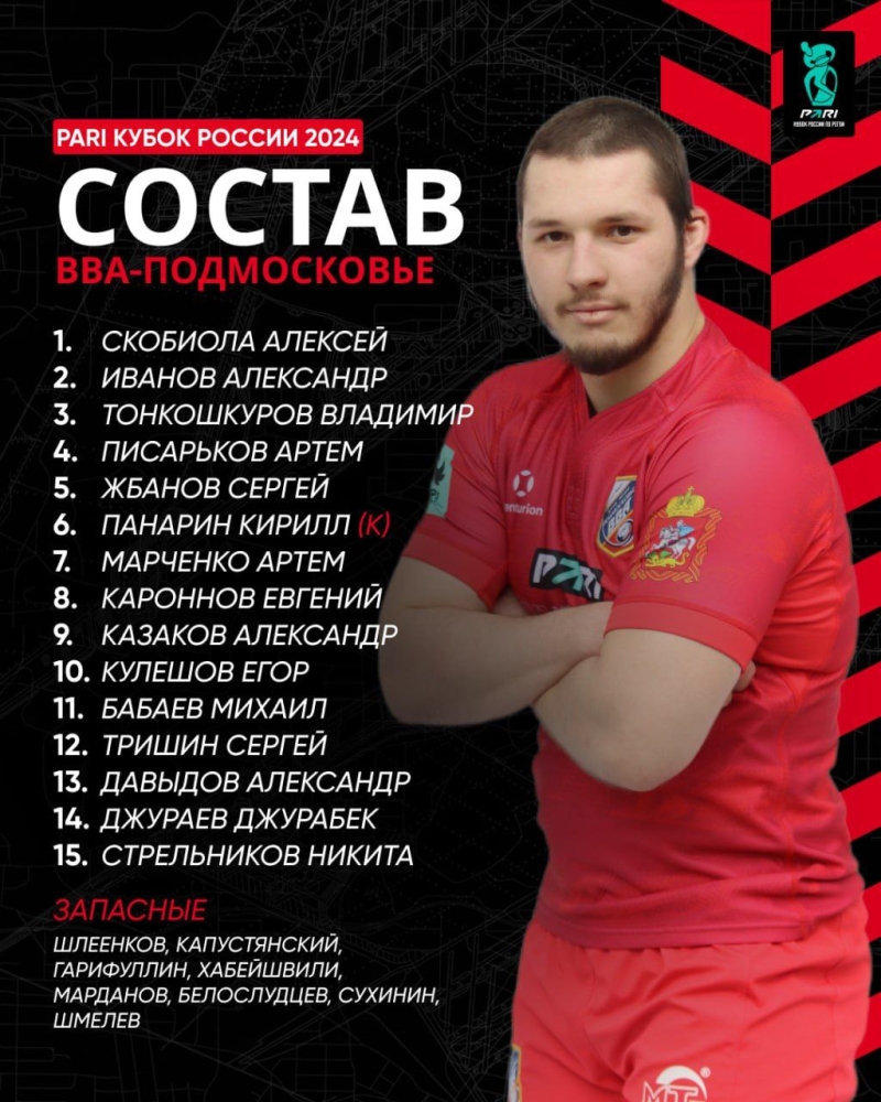 Тренерский штаб &laquo;ВВА-Подмосковья&raquo; огласил состав команды на завтрашний матч &frac14; финала Кубка России с &laquo;Локомотивом-Пенза&raquo;: