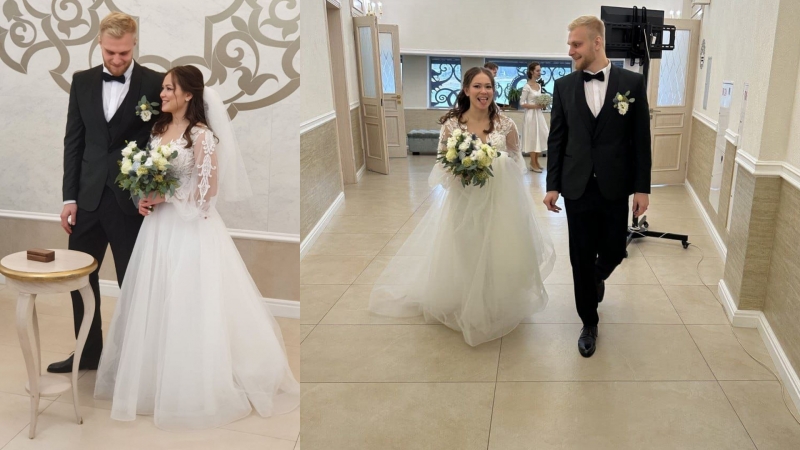 С днем свадьбы!